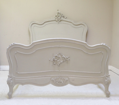 FRENCH ANTIQUE ROCOCO STYLE DOUBLE BED